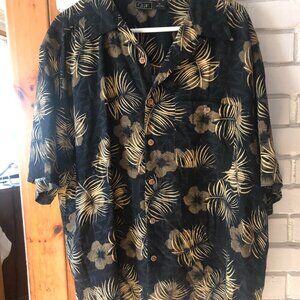 WF Men's Hawaiian shirt Silk Sz XL- Loose Fit